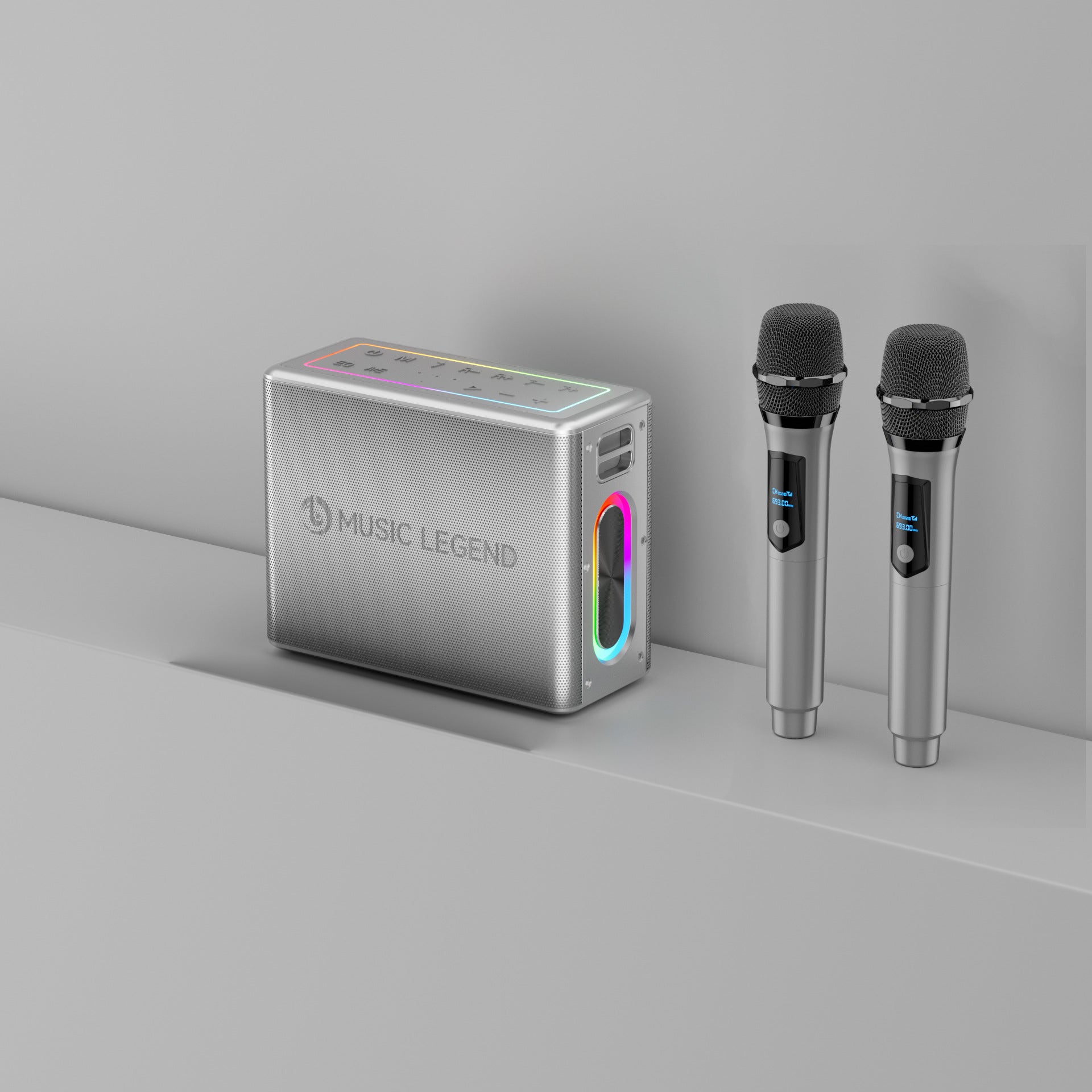 High-power Outdoor Karaoke Bluetooth Audio Mobile Karaoke With Microphone Sound Card