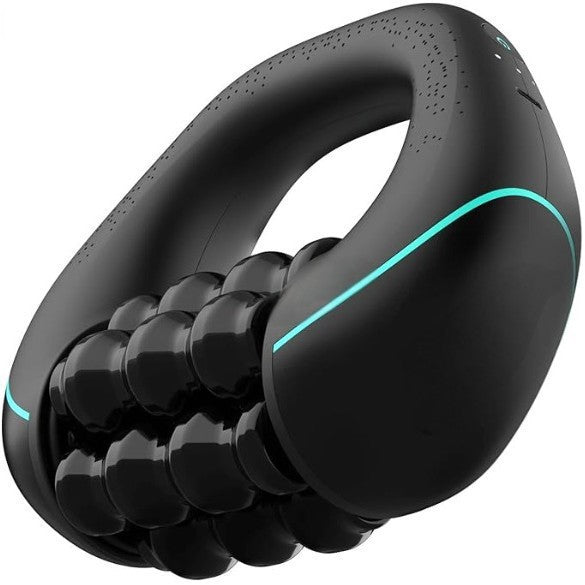 Mini Rolling Percussive Massager Whole Body Fatigue Relief Deep Tissue And Muscle Recovery Rechargeable Powerful 3-Speed Spin