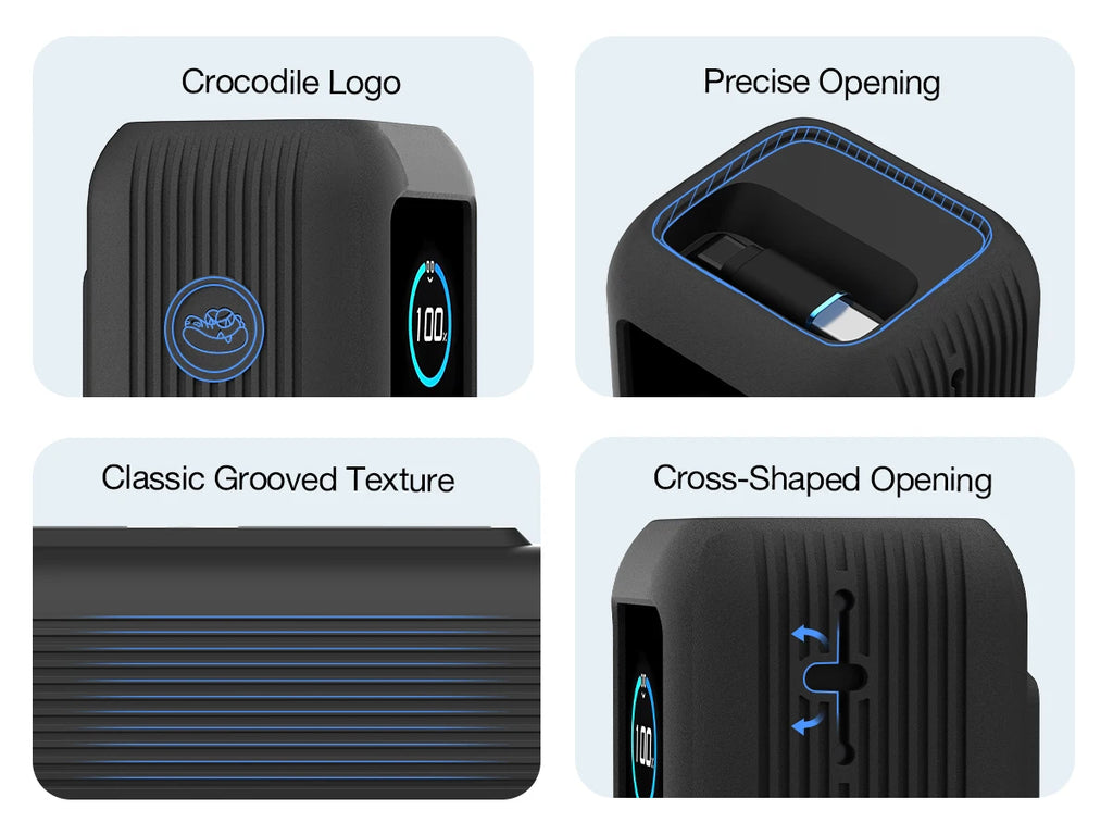 Silicone Case for Anker Zolo 25000mAh 165W Power Bank Portable Charger Protective Case Travel Carrying Case TF/SIM storage Bag