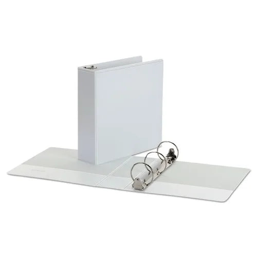 White 3-Ring Round View Binder Universal Economy 3-Inch Capacity 11.7-Inch X 8.5-Inch Size 3-Inch Diameter 1 Year Warranty
