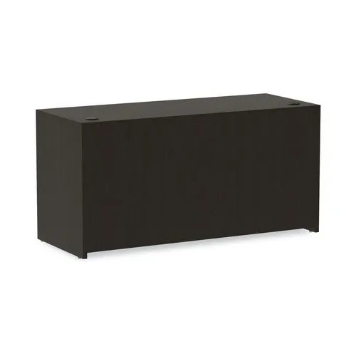 Alera ALEVA256024ES Valencia Series Espresso Standing Type Office Organizer 59.13 In. X 23.63 In. X 29.5 In. Credenza Shell