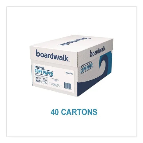 Boardwalk 8.5 بوصة × 11 بوصة، وزن 20 رطلاً، ورق نسخ أبيض ساطع 92 - موديل BWKN21200PLT - رمز المخزون 21200PLT - 1 - لوح
