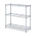 Alera ALESW833614SR 36 In. X 14 In. X 36 In. 3-Shelf Residential Wire Shelving Silver Standing Type Installation