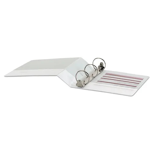White 3-Ring Round View Binder Universal Economy 3-Inch Capacity 11.7-Inch X 8.5-Inch Size 3-Inch Diameter 1 Year Warranty