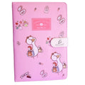 Kawaii Design Notebook 100 Sheet Hard Cover Magnetic Clasp for School and Gifts Made From PU and Offset Paper
