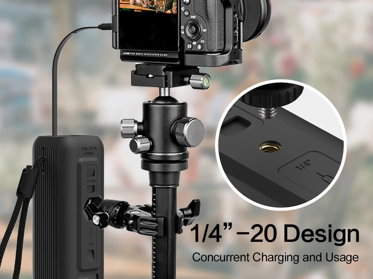 Silicone Case for Anker Zolo 25000mAh 165W Power Bank Portable Charger Protective Case Travel Carrying Case TF/SIM storage Bag