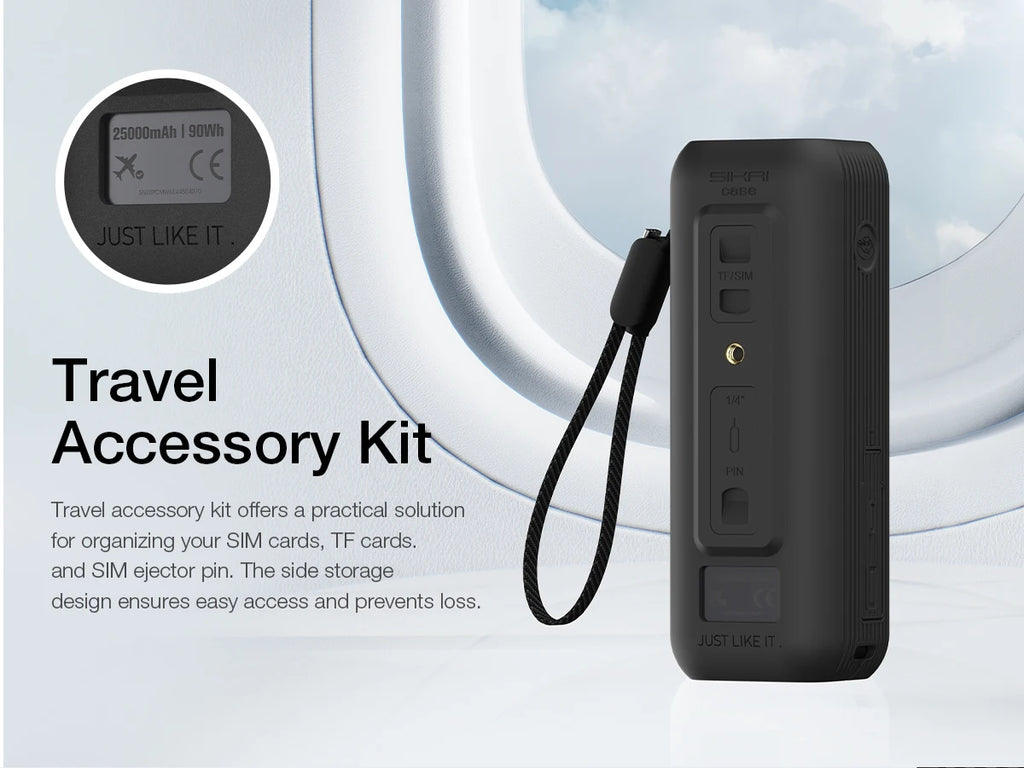 Silicone Case for Anker Zolo 25000mAh 165W Power Bank Portable Charger Protective Case Travel Carrying Case TF/SIM storage Bag