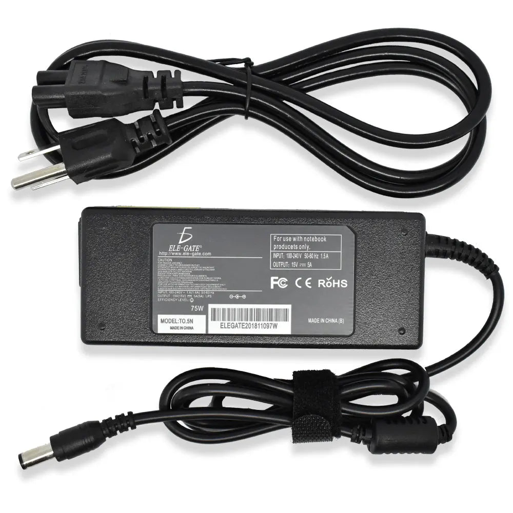 ELE-GATE for Satellite Tecra Portege 15v 5a 75W Black Laptop Adapter Charger Clearance Sale