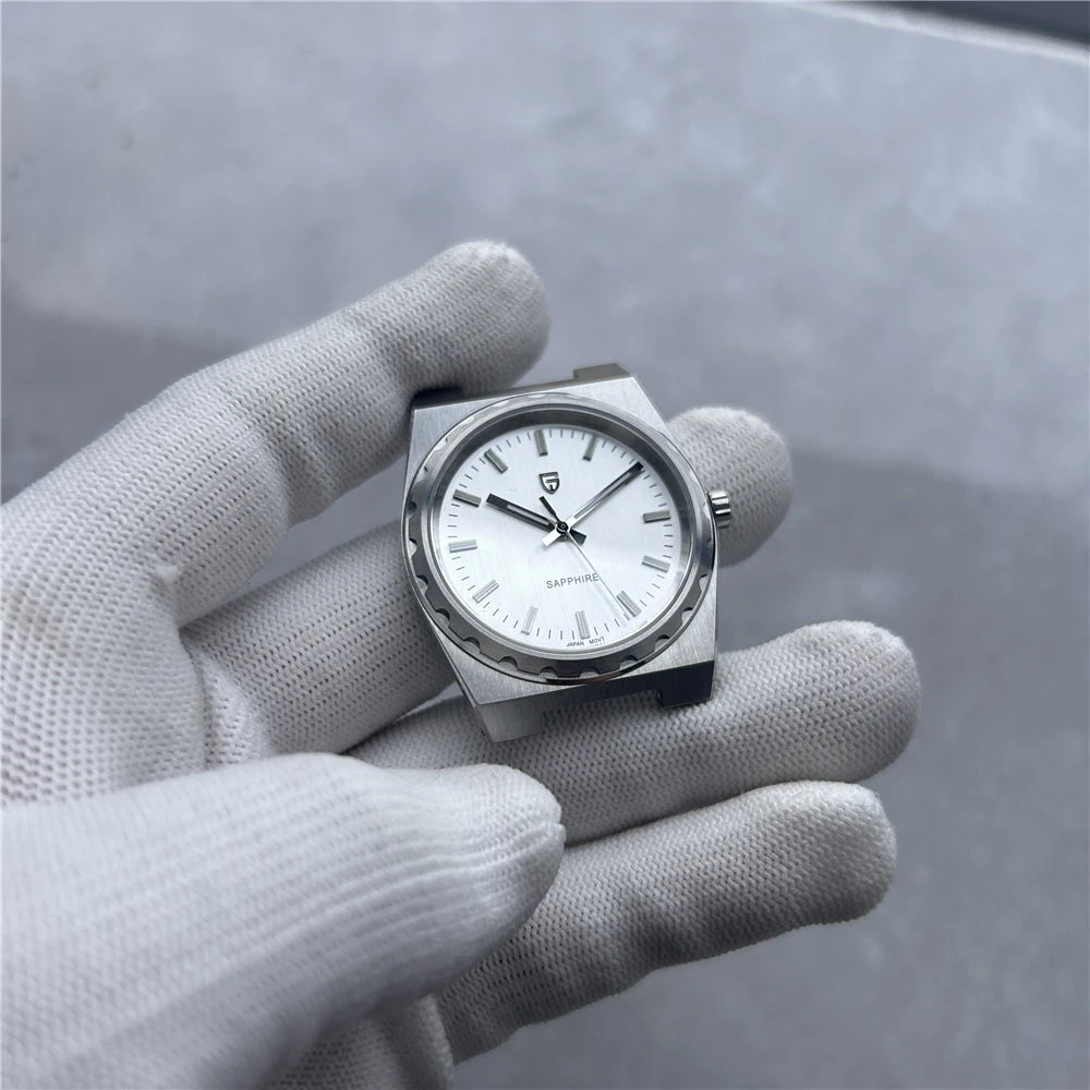 2025 V2 PAGANI DESIGN 222 men's Quartz Watch VJ21 37MM Sapphire Stainless steel Waterproof luminous Watches for men PDYS020