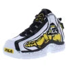 Fila Grant Hill 2 Racing Boys Shoes Color: White/Yellow/Black  100% Authentic