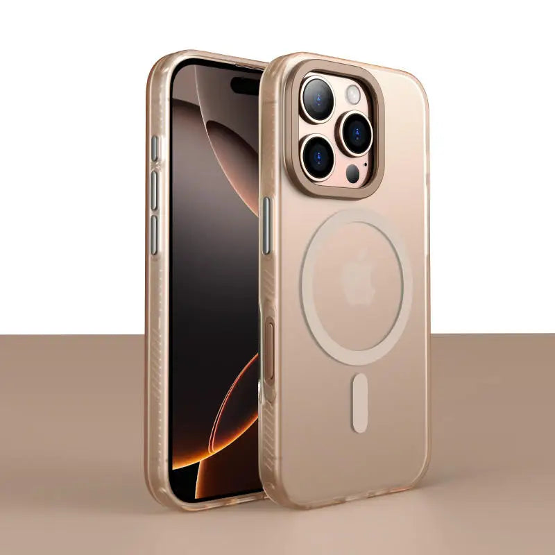 Magnetic Suction Wireless Charging Phone Case TPU Acrylic Business Luxury Anti Drop For 17 Pro Max Camera Protector Kaou