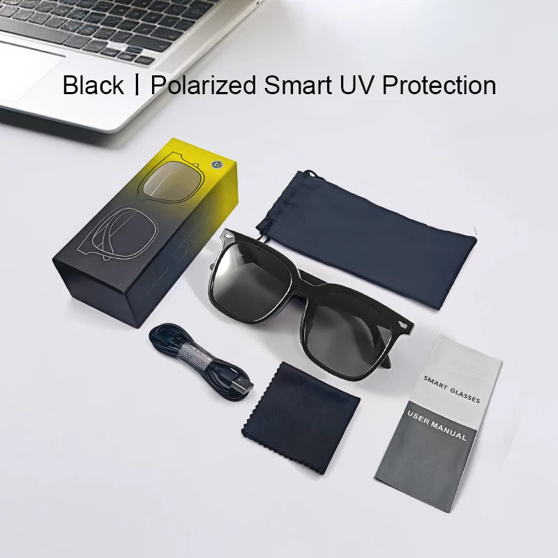 GS01 Music Smart Sunglasses BT Earphone 110mAh UV Protection Polarized Lenses Efficient Sun Protection Smart Wearable Headset