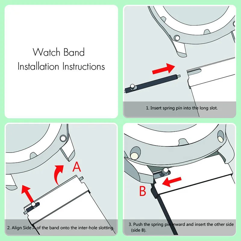 20mm 22mm Nylon Loop Strap For Samsung Galaxy Watch 4 5 6 7 40MM 44MM/Active2 Gear S3 Watchband For Huawei Watch GT/2e/GT2/3/GT4