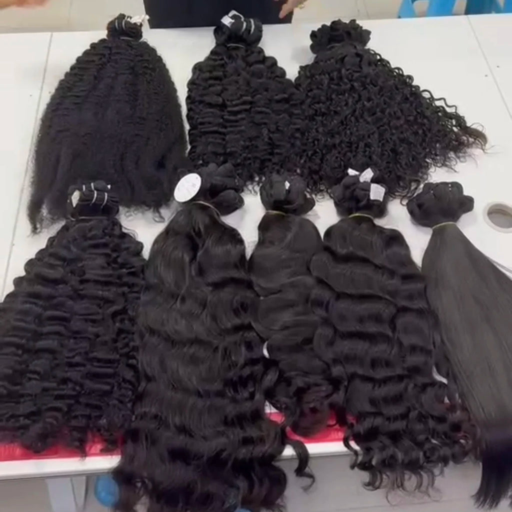 Wholesale Top Grade Cuticle Aligned Human Hair Vendors Raw Virgin Vietnamese Hair Bundles 10-40 Inch Human Hair Bundles