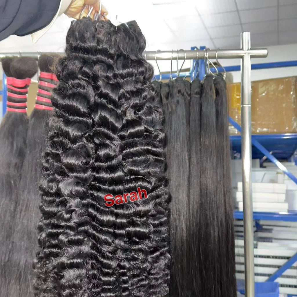 حزم شعر بشري مجعد بورمي، لحمة مزدوجة فائقة، شعر مسحوب 13×6، دانتيل أمامي عالي الدقة، شعر كمبودي خام مموج طبيعي، وصلات هندية