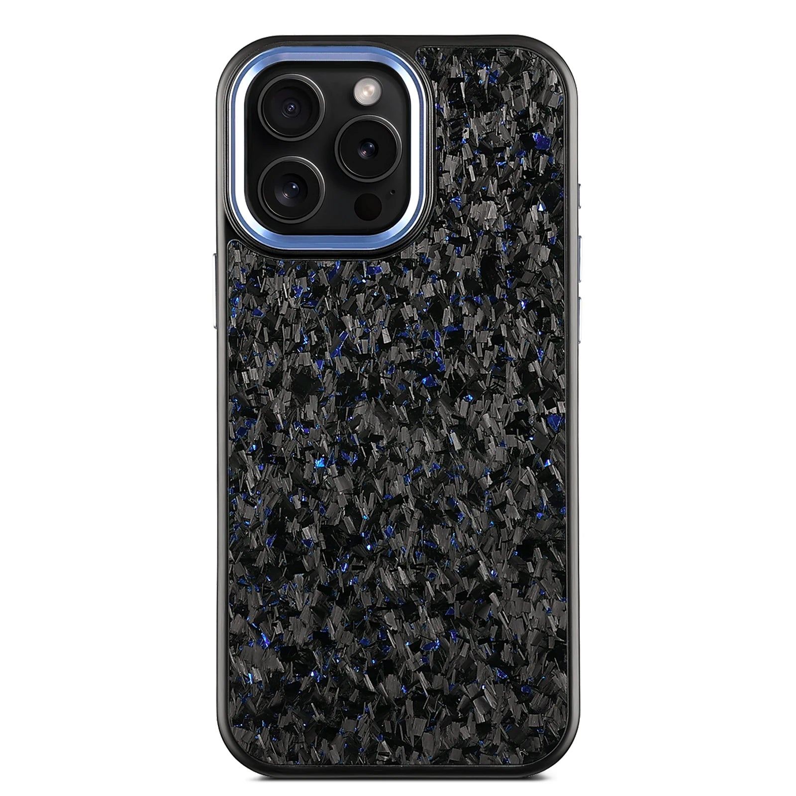 Factory Direct Sale Purple Metal Lens Frame with Forged Carbon Fiber with Purple /red/blue/gold for iphone 16 Pro Max case