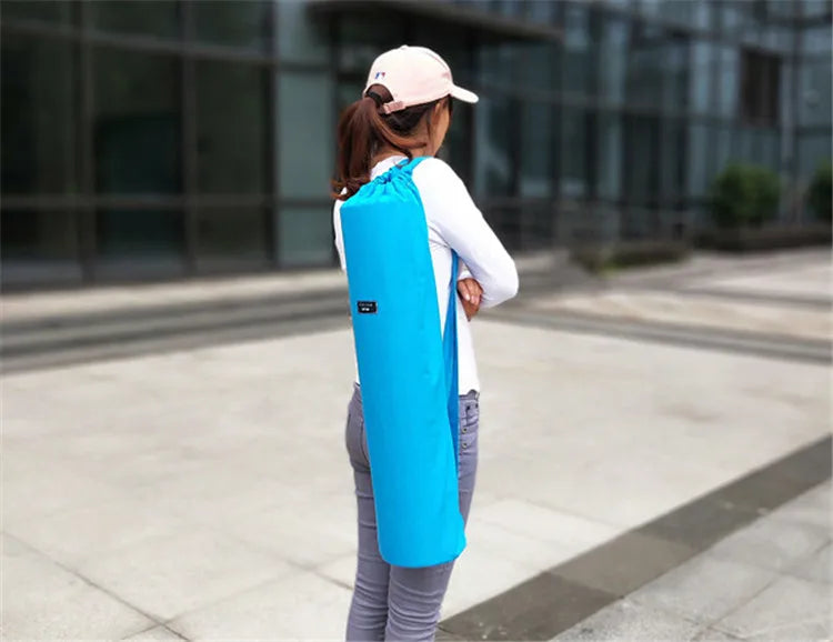 Canvas Yoga Mat Bag for Yoga Mat Carry Bag Gym Mat Backpack Lengthen Yoga Bags Multifunction Storage Bag for Fitness Mat