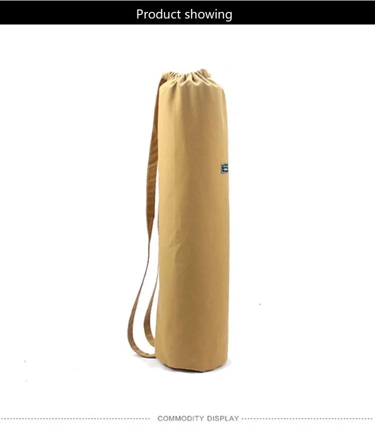 Canvas Yoga Mat Bag for Yoga Mat Carry Bag Gym Mat Backpack Lengthen Yoga Bags Multifunction Storage Bag for Fitness Mat