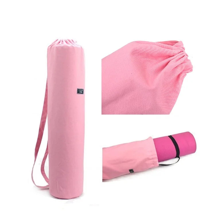 Canvas Yoga Mat Bag for Yoga Mat Carry Bag Gym Mat Backpack Lengthen Yoga Bags Multifunction Storage Bag for Fitness Mat