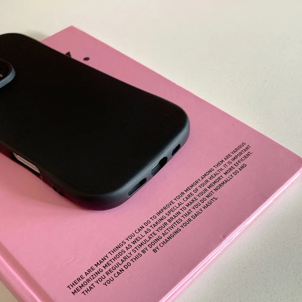 Cute Kitty Cat Ear Design Matte TPU Phone Case for iPhone 16 Pro Max 13 14 15 15 Pro Max Kawaii Candy Color Shockproof Cover
