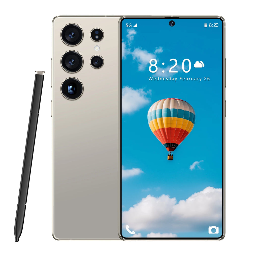S25 Ultra 5G Smartphone 7.3 Inch 4K Resolution Screen 108MP Rear Camera Octa Core CPU Quality Android 512GB Cell Phone French