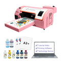 B Btransfer New Version Pink A3 DTF Printer 300mm  Smart Auto Film Printing System for Custom Clothing & Merchandise Production
