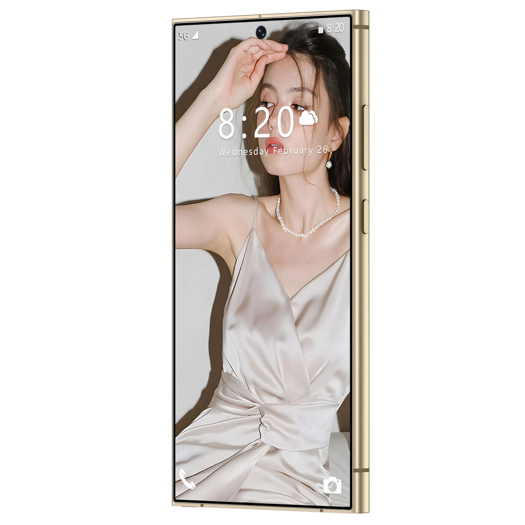 S24 Ultra 5G Smartphone 6.8 Inch HD Screen 108MP Rear Camera 8000mAh Battery 120Hz 7.3 for Daily Use Quick 65W