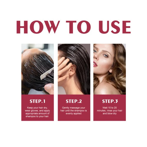 EELHOE Hair Darkening Dyeing Shampoo (Purple) Is Gentle Non-Irritating  Moisturizing The Scalp And Easy To