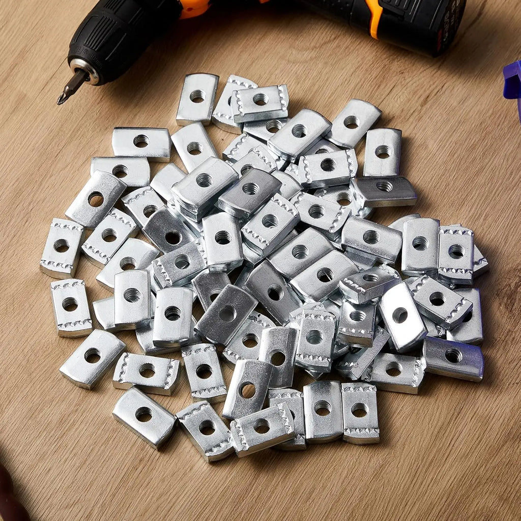 MISA CLASS 4 Swaged Channel Nuts 1/2 in Zinc Plated for Strut Channel Construction Fasteners