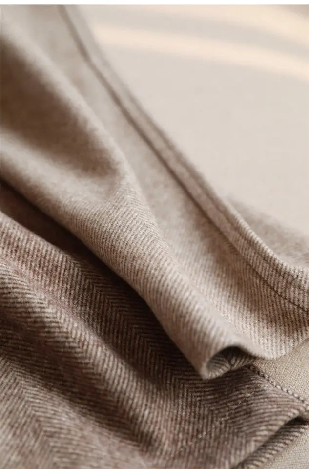 Woolen Pants Women's Harem Pencil Pants 2026 Autumn Winter High Waisted Casual Suit Pants Office Lady Women Trousers