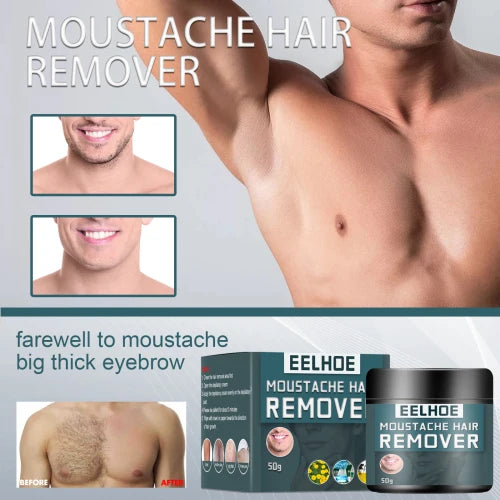 EELHOE Men's  Facial Armpit Leg Chest Clean Not Damaging Skin Hair Removal Cream