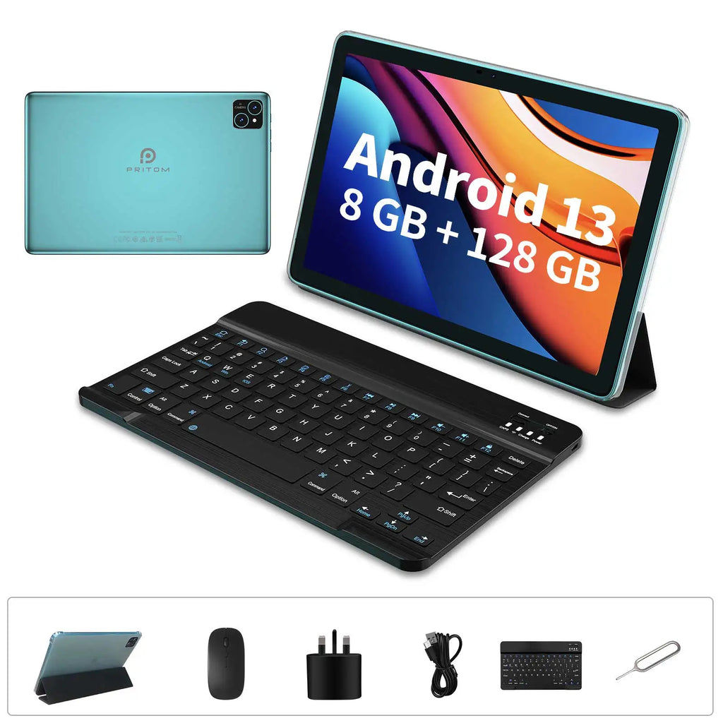 10 Inch 8GB 128GB 5g Wifi Allwinner with Pen and Keyboard IPS Gaming Educational Business Tableta Tab Android Tablette PC Tablet