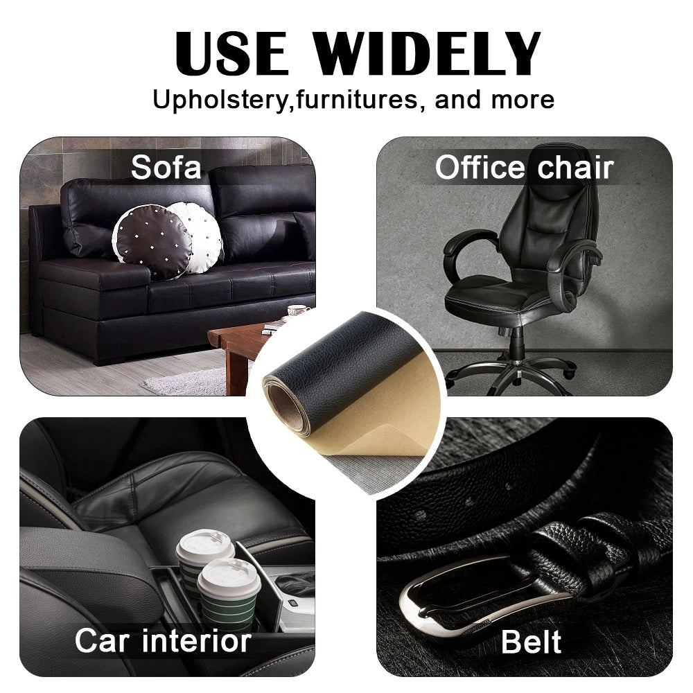 Sofa Car Seat Leather Repair Self-adhesive Patch Sticker DIY Cutting Multi-color Artificial Leather Repair Patch