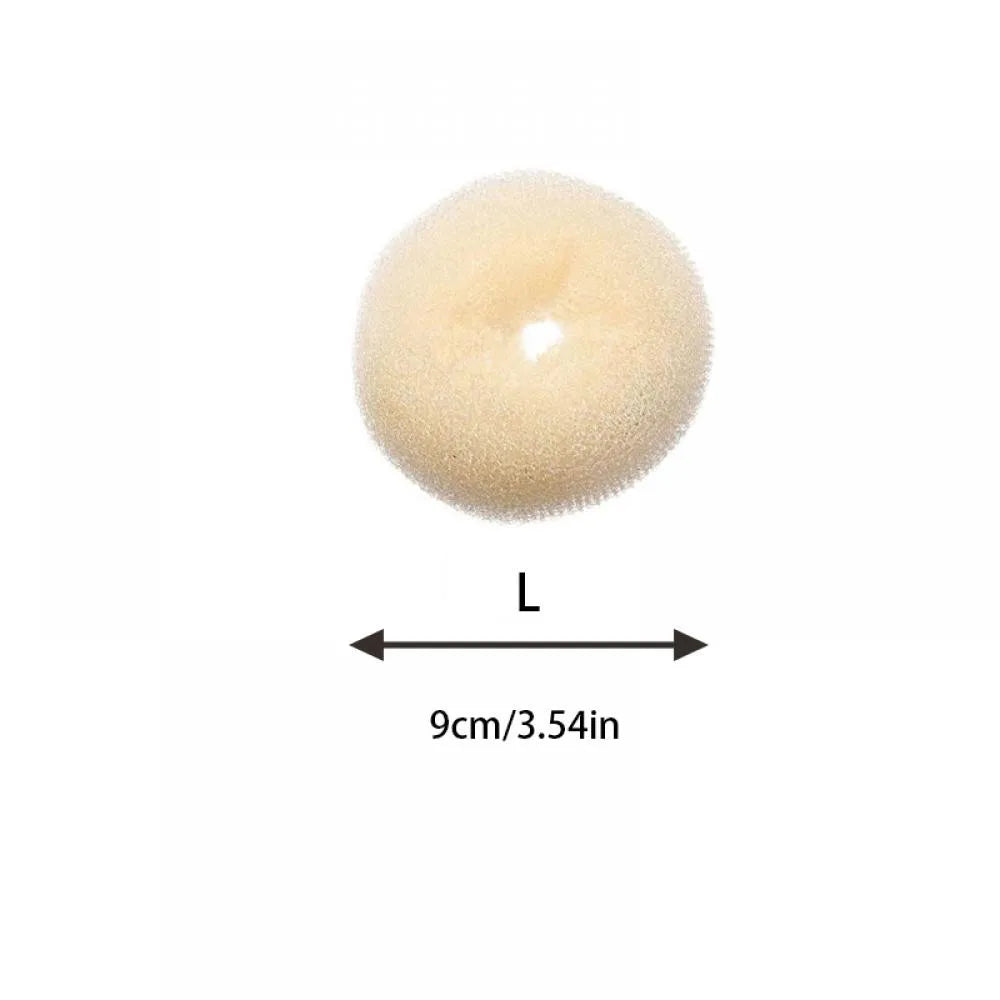 Plate Hair Donut Hair Bun Maker Roller DIY Magic Elastic Foam Sponge Hair Styling Tools Princess Hair Accessories S/M/L