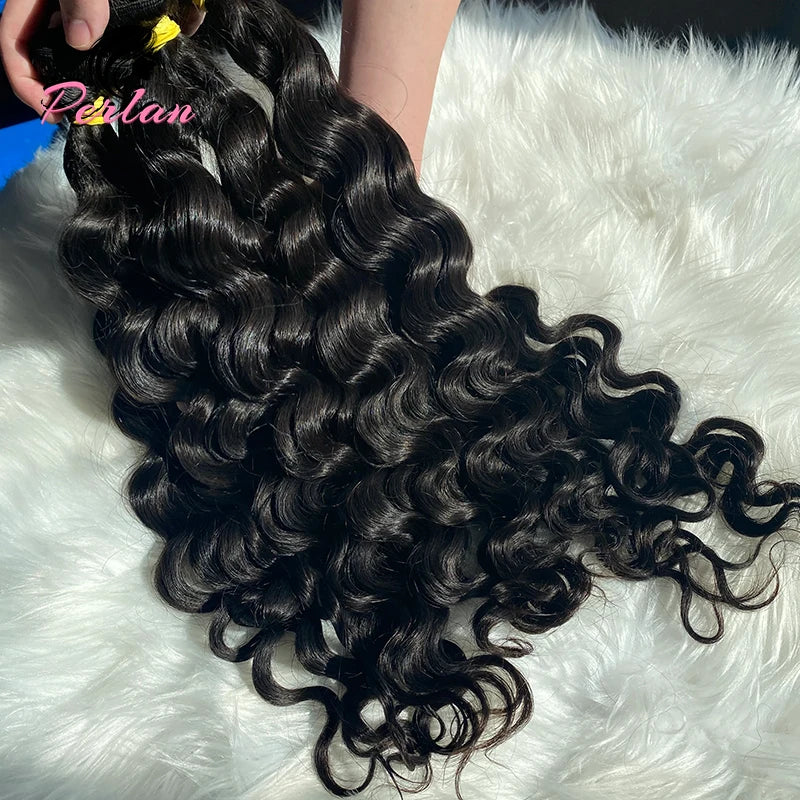 Indian Curly Hair Extension Natural 100% Unprocessed Virgin Raw Indian Bundle Hair Black Women Human Hair Extensions