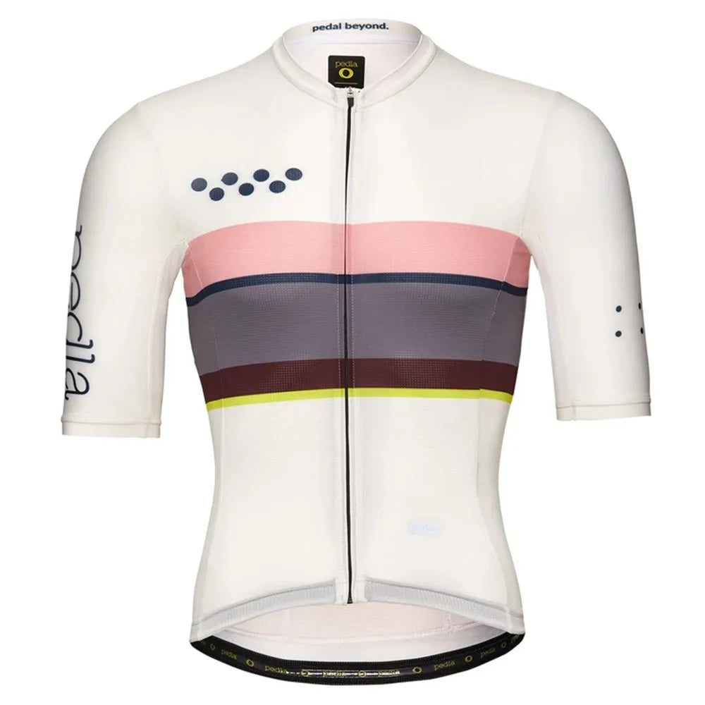 The pedla 2021 Summer Men's New Arrivals Short Sleeve Jersey Maillot Shirt Ciclismo Outdoor Quick Dry MTB Sports Triathlon Tops