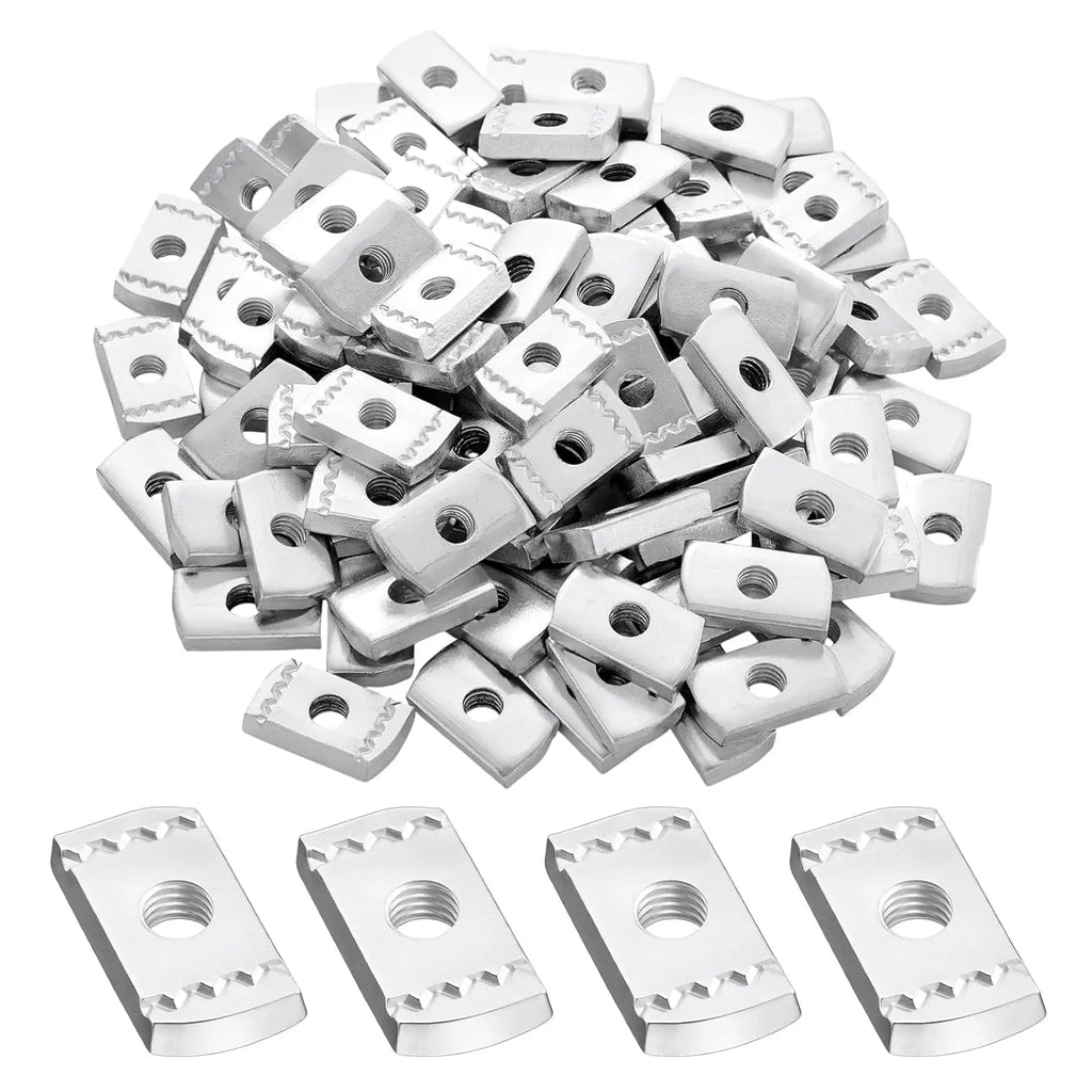 MISA CLASS 4 Swaged Channel Nuts 1/2 in Zinc Plated for Strut Channel Construction Fasteners
