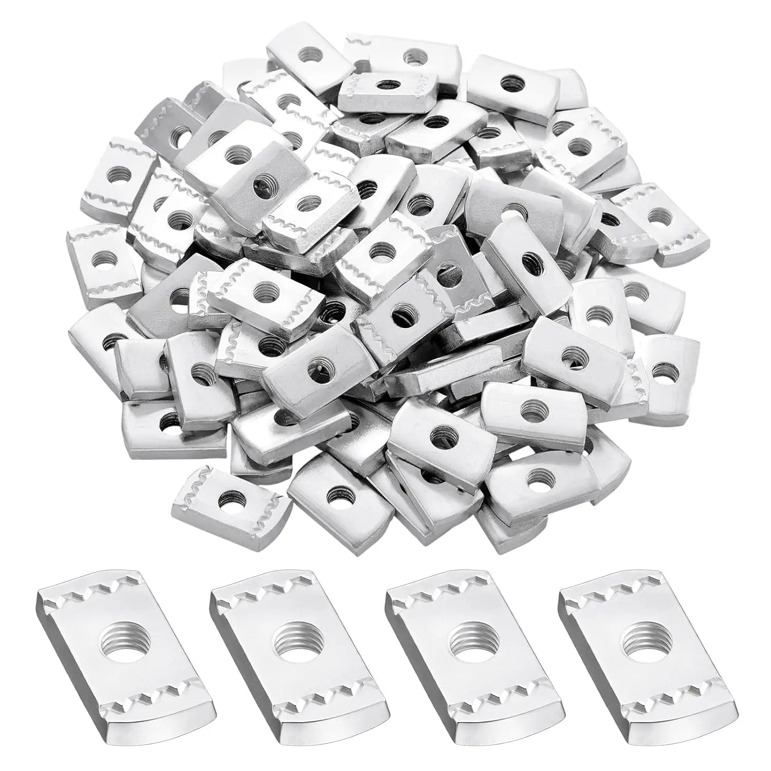 MISA CLASS 4 Swaged Channel Nuts 1/2 in Zinc Plated for Strut Channel Construction Fasteners