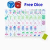 In Stock Beach Supplies New Mini Travel 4 Layer Engraved Acrylic Luxury 160 Ocean Green Set America Mahjong Tiles