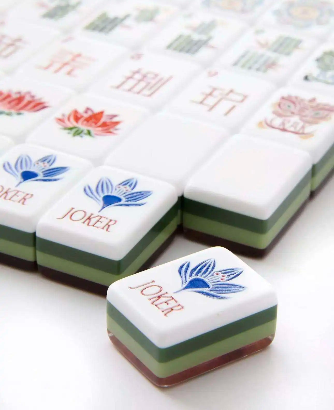 In Stock Beach Supplies New Mini Travel 4 Layer Engraved Eco Acrylic Luxury Wood Grain 160 Set America Mahjong Tiles