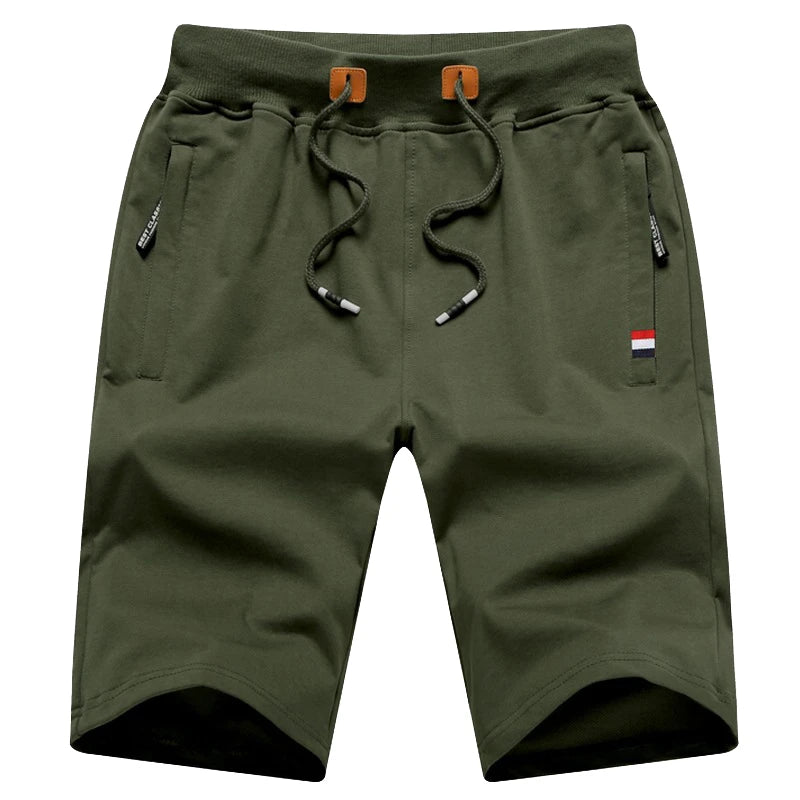 Men's Shorts 6XL 5XL Plus Size Summer Beach Shorts Cotton Fashion Casual Solid Color Short Pants Homme Brand Clothing HX314