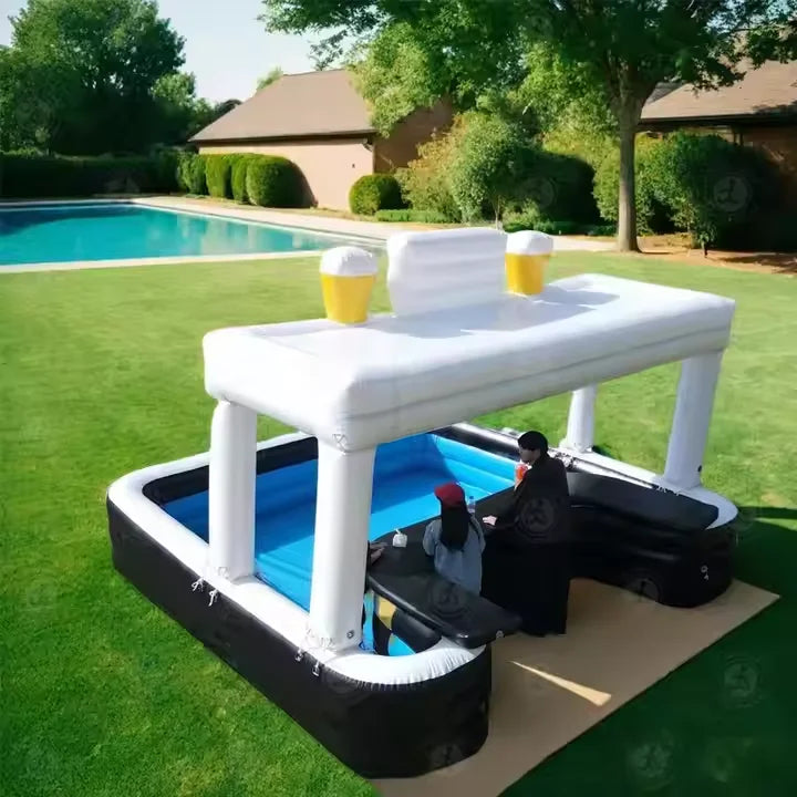Inflatable Pool Bar New Design Floating Water Inflatable Pool Bar Tent Event Bar Home Inflatable Pool for Adults