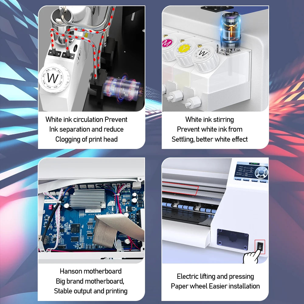 US Stock Free Shipping Colorsun 30cm DTF Printer Direct to Film Printer XP600 Head Impresora Dtf for T Shirt