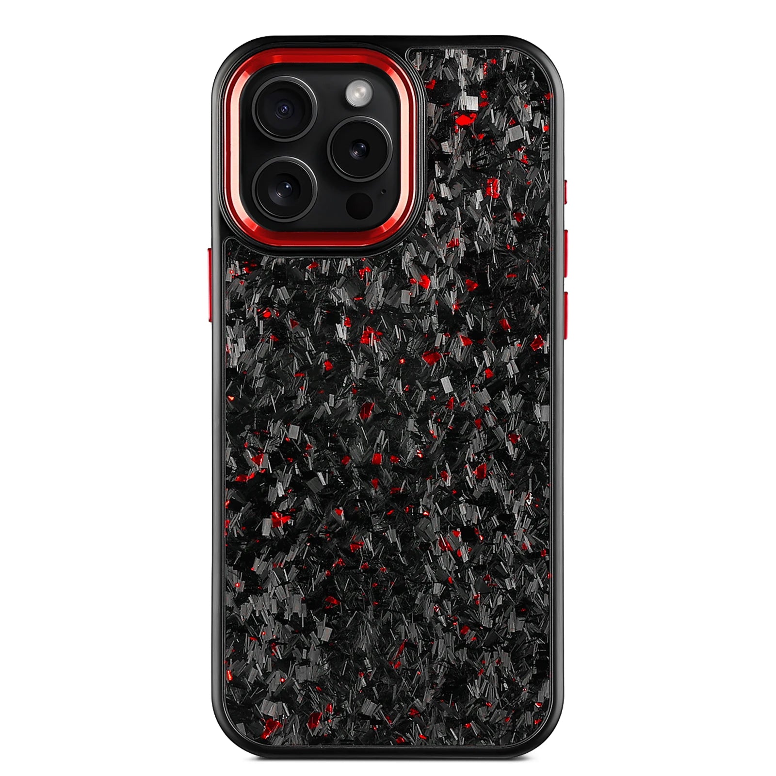 Factory Direct Sale Purple Metal Lens Frame with Forged Carbon Fiber with Purple /red/blue/gold for iphone 16 Pro Max case