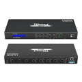 TESmart 4x4 4K HDMI Matrix Switch with Audio Out and RS232/LAN Control IR Remote Video Matrix Switcher