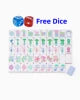 In Stock Beach Supplies New Mini Travel 4 Layer Engraved Acrylic Luxury 160 Ocean Green Set America Mahjong Tiles
