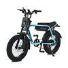 New ZX 750W Akez Super73 Ebike 20 Inch Miami 73 Cafe Racer Electric Dirt Bikes Engine Electric Pit E Bike with Pedals
