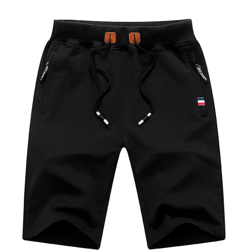 Men's Shorts 6XL 5XL Plus Size Summer Beach Shorts Cotton Fashion Casual Solid Color Short Pants Homme Brand Clothing HX314