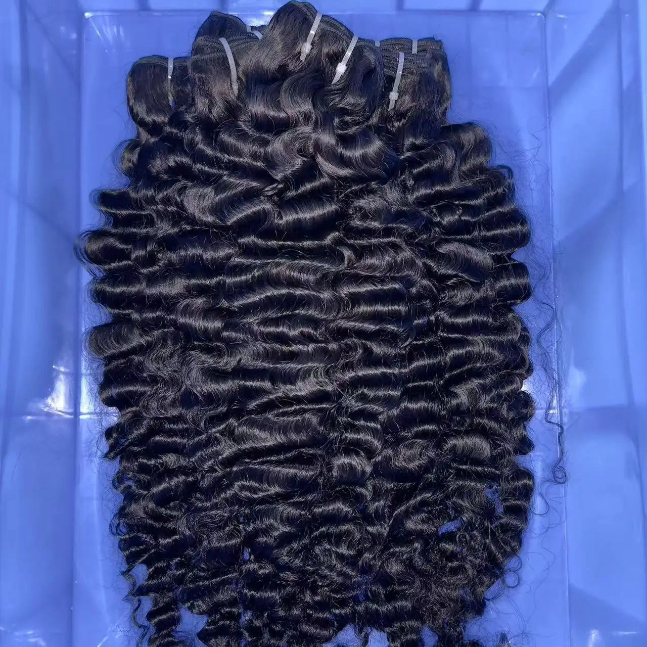 Wholesale 100% Human Hair Curly Cuticle Aligned Hair Weft Bundles Raw Natural Wavy Hair for Women