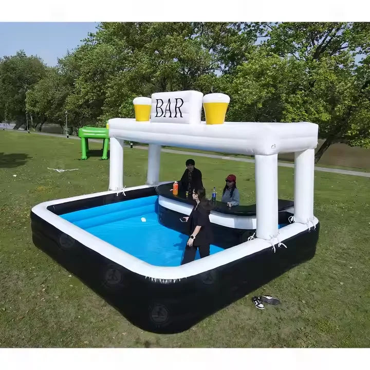Inflatable Pool Bar New Design Floating Water Inflatable Pool Bar Tent Event Bar Home Inflatable Pool for Adults